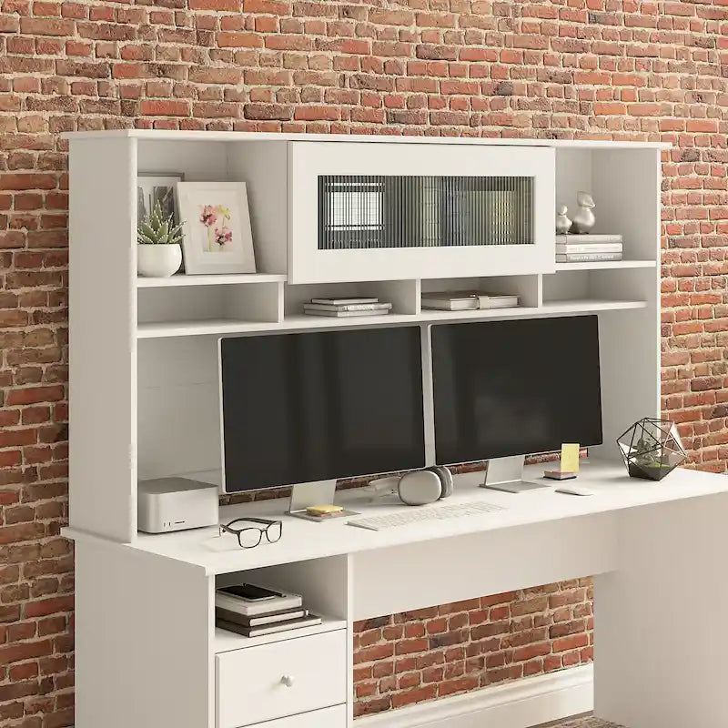 Alzata per scrivania da 72W – Grigio cenere / Grigio erica / Bianco / Grigio moderno | Stile transizionale | Utente singolo