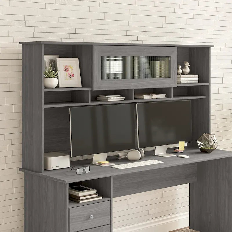 Alzata per scrivania da 72W – Grigio cenere / Grigio erica / Bianco / Grigio moderno | Stile transizionale | Utente singolo
