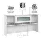 Alzata per scrivania da 72W – Grigio cenere / Grigio erica / Bianco / Grigio moderno | Stile transizionale | Utente singolo