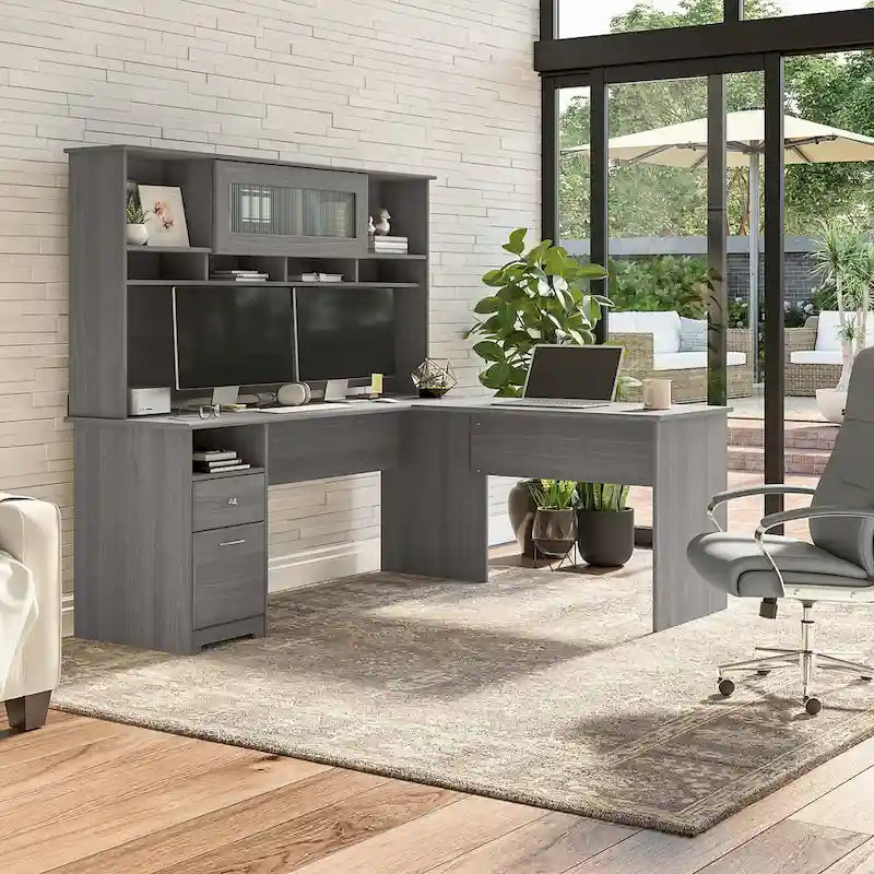 Alzata per scrivania da 72W – Grigio cenere / Grigio erica / Bianco / Grigio moderno | Stile transizionale | Utente singolo