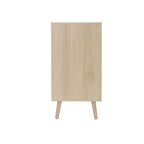 Comodino a 3 cassetti in rattan – Noce / Nero / Blu / Naturale / Verde scuro, Singolo