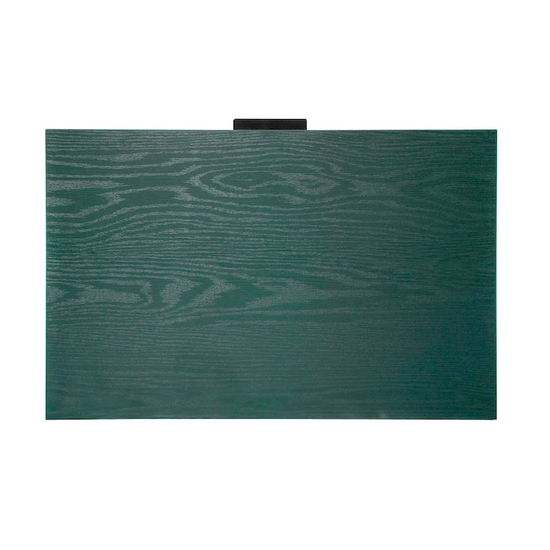 Comodino a 3 cassetti in rattan – Noce / Nero / Blu / Naturale / Verde scuro, Singolo
