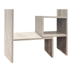 Organizzatore da scrivania regolabile a 2 scomparti, legno ingegnerizzato, 1 persona, color tan