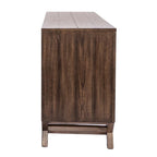 Credenza Scrivania Marrone Effetto Invecchiato con Cassetti Portadocumenti – 1 Posto