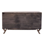 Credenza Scrivania Marrone Effetto Invecchiato con Cassetti Portadocumenti – 1 Posto