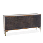 Credenza in Legno di Mango Marrone Bicolore, 1 Pezzo