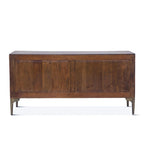 Credenza in Legno di Mango Marrone Bicolore, 1 Pezzo