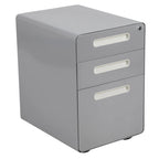 Cassettiera portadocumenti mobile a 3 cassetti con serratura – Bianco/Rosso, Bianco/Antracite, Grigio, Bianco, Nero