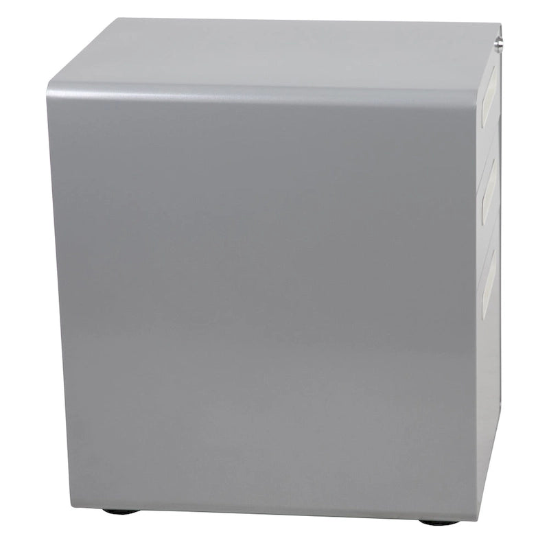 Cassettiera portadocumenti mobile a 3 cassetti con serratura – Bianco/Rosso, Bianco/Antracite, Grigio, Bianco, Nero