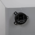 Cassettiera portadocumenti mobile a 3 cassetti con serratura – Bianco/Rosso, Bianco/Antracite, Grigio, Bianco, Nero