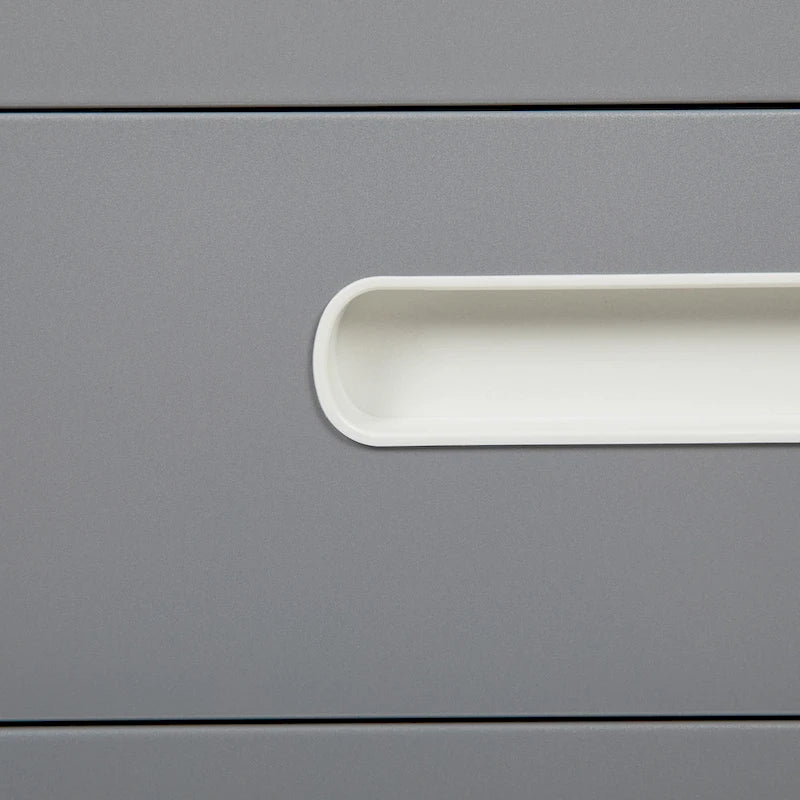 Cassettiera portadocumenti mobile a 3 cassetti con serratura – Bianco/Rosso, Bianco/Antracite, Grigio, Bianco, Nero