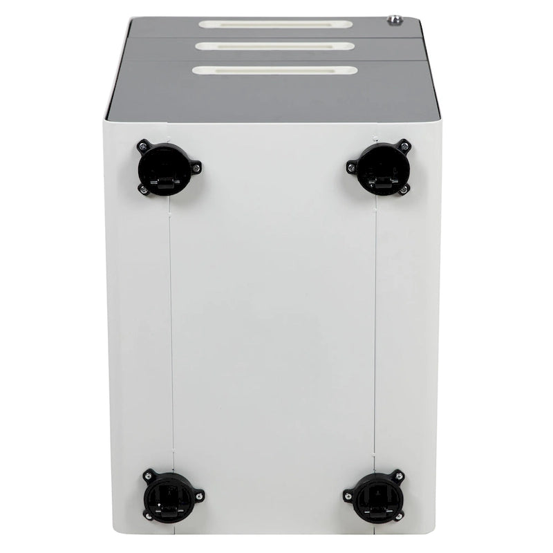 Cassettiera portadocumenti mobile a 3 cassetti con serratura – Bianco/Rosso, Bianco/Antracite, Grigio, Bianco, Nero