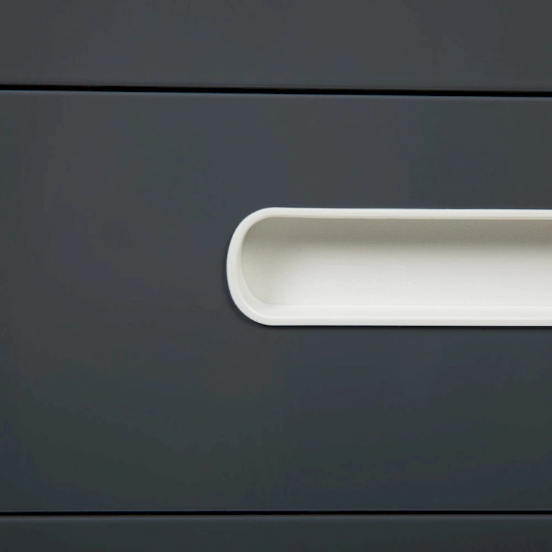 Cassettiera portadocumenti mobile a 3 cassetti con serratura – Bianco/Rosso, Bianco/Antracite, Grigio, Bianco, Nero