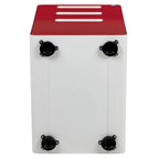 Cassettiera portadocumenti mobile a 3 cassetti con serratura – Bianco/Rosso, Bianco/Antracite, Grigio, Bianco, Nero