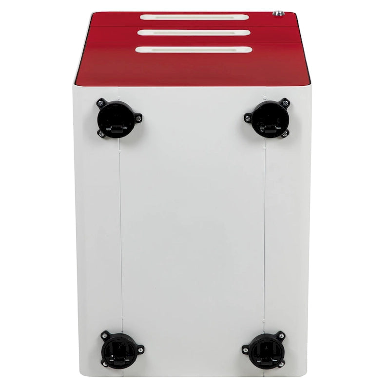 Cassettiera portadocumenti mobile a 3 cassetti con serratura – Bianco/Rosso, Bianco/Antracite, Grigio, Bianco, Nero