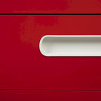 Cassettiera portadocumenti mobile a 3 cassetti con serratura – Bianco/Rosso, Bianco/Antracite, Grigio, Bianco, Nero