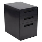 Cassettiera portadocumenti mobile a 3 cassetti con serratura – Bianco/Rosso, Bianco/Antracite, Grigio, Bianco, Nero