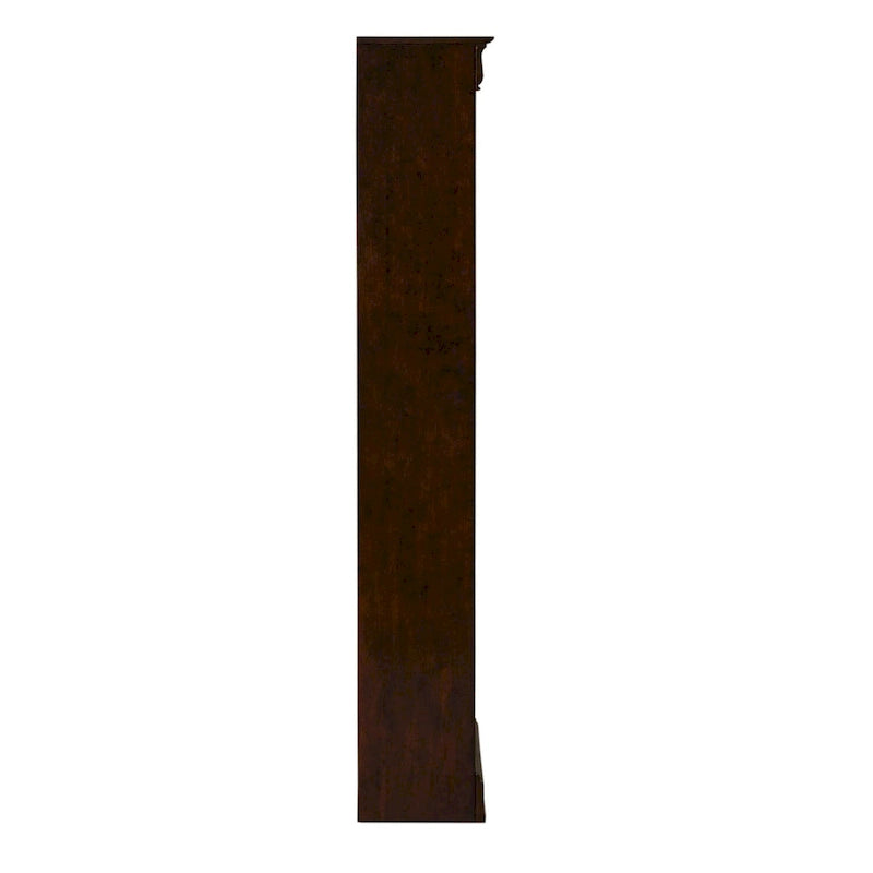 Libreria direzionale tradizionale marrone cognac, 183 cm, montaggio da 1 persona