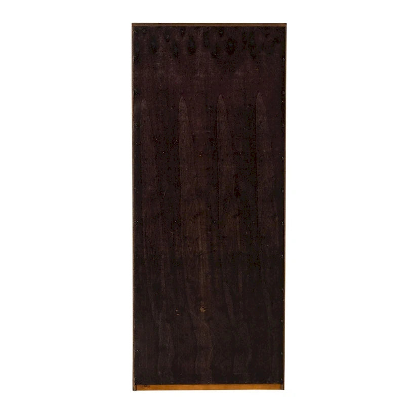 Libreria direzionale tradizionale marrone cognac, 183 cm, montaggio da 1 persona
