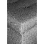 Panca-contenitore/Poggiapiedi con trapuntatura, in Beige/Grigio, Posto singolo