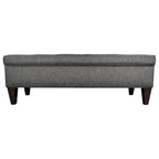 Panca-contenitore/Poggiapiedi con trapuntatura, in Beige/Grigio, Posto singolo