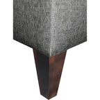Panca-contenitore/Poggiapiedi con trapuntatura, in Beige/Grigio, Posto singolo