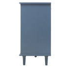 Armadio/mobile contenitore a 2 ante e 3 cassetti verde/blu
