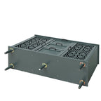Armadio/mobile contenitore a 2 ante e 3 cassetti verde/blu