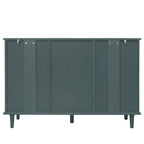 Armadio/mobile contenitore a 2 ante e 3 cassetti verde/blu