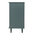 Armadio/mobile contenitore a 2 ante e 3 cassetti verde/blu