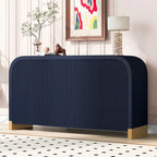 Armadietto contenitore a 4 ante nero/bianco/blu navy con ripiani regolabili – Adatto a 1 stanza