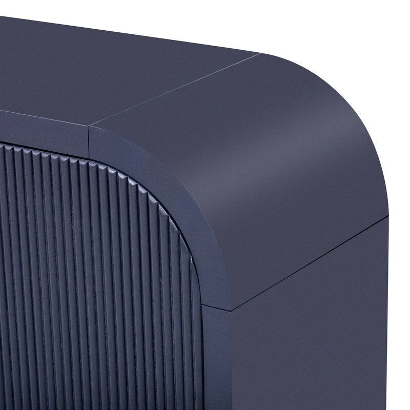 Armadietto contenitore a 4 ante nero/bianco/blu navy con ripiani regolabili – Adatto a 1 stanza