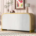 Armadietto contenitore a 4 ante nero/bianco/blu navy con ripiani regolabili – Adatto a 1 stanza