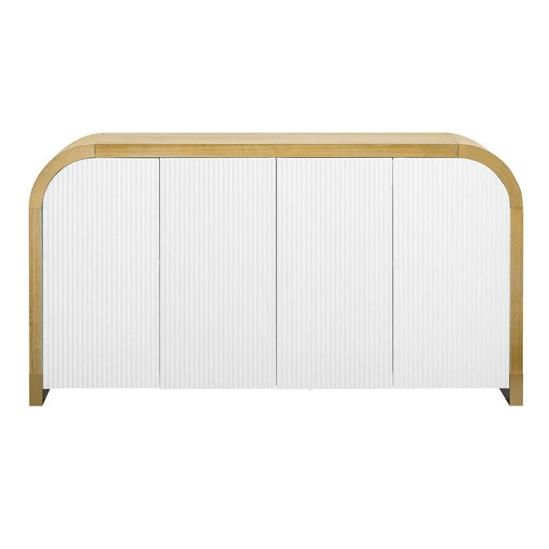 Armadietto contenitore a 4 ante nero/bianco/blu navy con ripiani regolabili – Adatto a 1 stanza