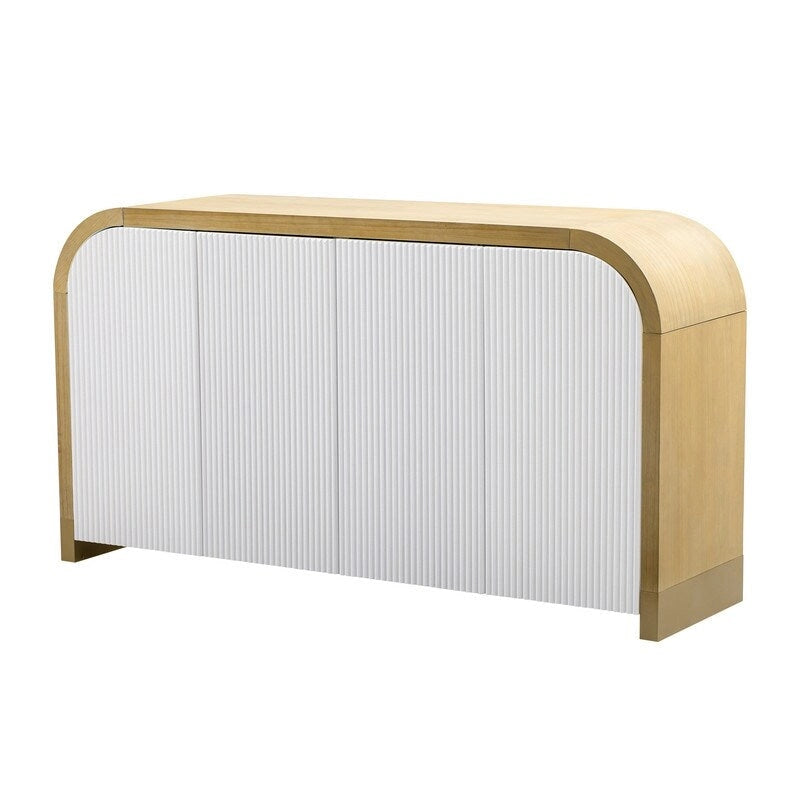 Armadietto contenitore a 4 ante nero/bianco/blu navy con ripiani regolabili – Adatto a 1 stanza