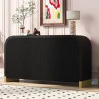Armadietto contenitore a 4 ante nero/bianco/blu navy con ripiani regolabili – Adatto a 1 stanza