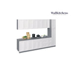 Set di mobili da cucina base, bianco opaco, larghezza 335 cm (132×24)