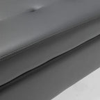 Panca Contenitore a Scomparsa Tufted Grigio Chiaro / Grigio Scuro / Marrone, Seduta Singola