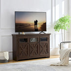 Credenza/Buffet a 3 ante grigio slavato/espresso, assemblaggio da 1 persona