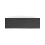 Credenza Vintage Nera a 3 Cassetti e 2 Ante, in Legno