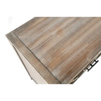 Madia a 4 ante in legno di abete, colore caffè/marrone/nero, stile rustico