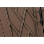 Madia a 4 ante in legno di abete, colore caffè/marrone/nero, stile rustico
