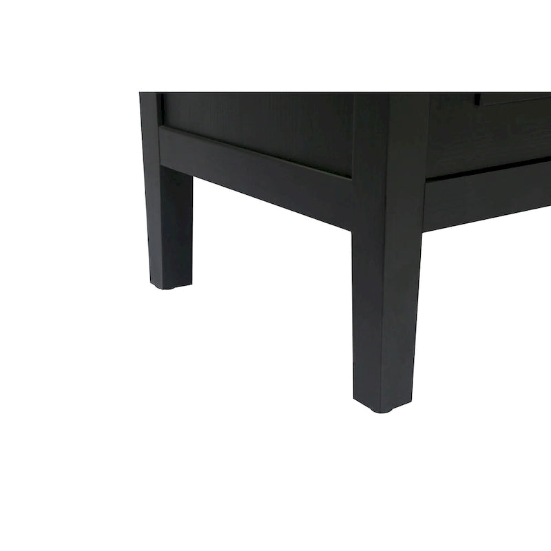 Madia a 4 ante in legno di abete, colore caffè/marrone/nero, stile rustico