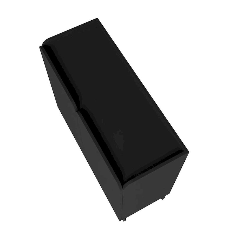 Mobiletto d'Appoggio Moderno di Metà Secolo, Bianco/Nero, Set da 2