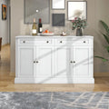 Madia a buffet bianca a 6 ante con 2 cassetti