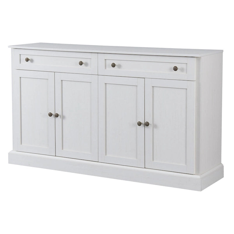 Madia a buffet bianca a 6 ante con 2 cassetti