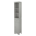 Mobiletto da bagno autoportante bianco/grigio con cassetto