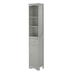 Mobiletto da bagno autoportante bianco/grigio con cassetto