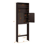 Pensile da Bagno Sopra Water, Finitura Legno Espresso, 1 persona, 20 cm P x 63 cm L x 195 cm H