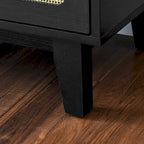 Cassettiera a 6 cassetti in rattan (Nero / Marrone / Naturale), Adatta per 2
